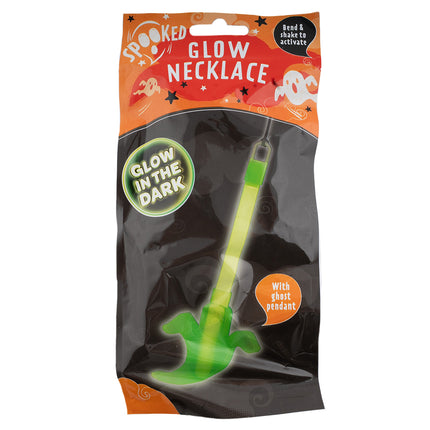Glow-In-The-Dark Ghost Pendant Necklace
