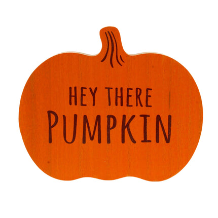 Pumpkin Wooden Signs 3 Assorted