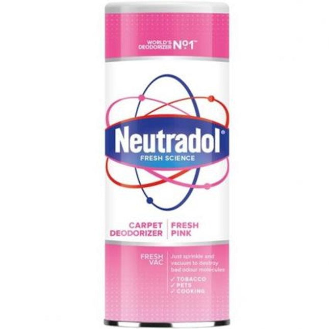 neutradol fresh science carpet deodorizer fresh pink 350g
