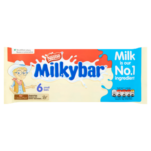 milkybar white chocolate kid bar multipack 12g 6 pack