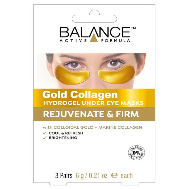 new balance active formula gold collagen under eye masks 3 pack