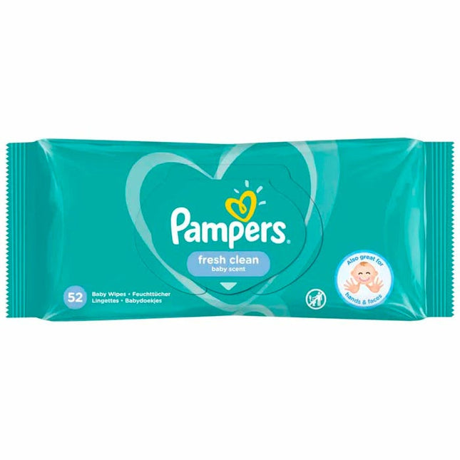 pampers fresh clean baby wipes 52 pack