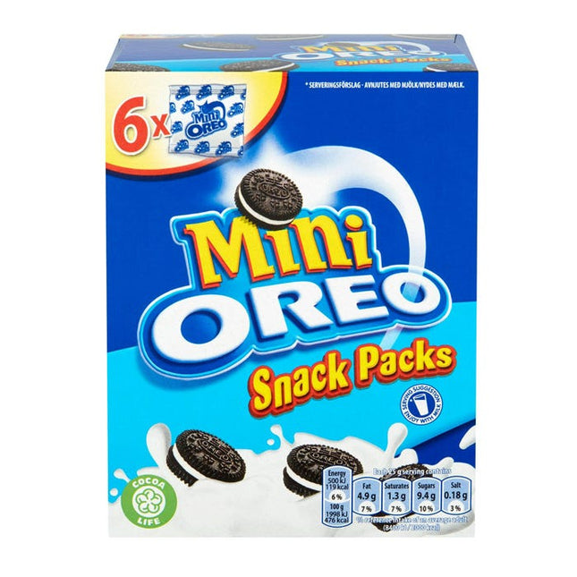 oreo mini s vanilla 114g 6 pack