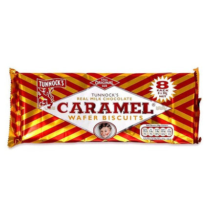 tunnocks milk chocolate caramel wafers 8 pack