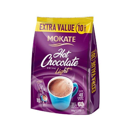 mokate hot chocolate light 20 extra free 130g