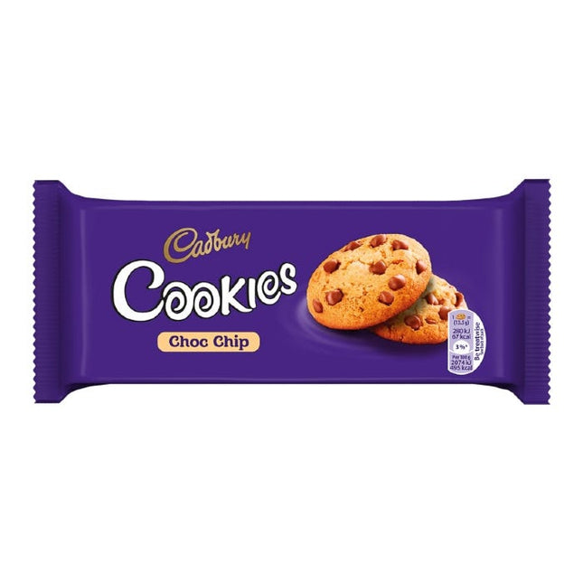 cadbury choc chip cookies 135g