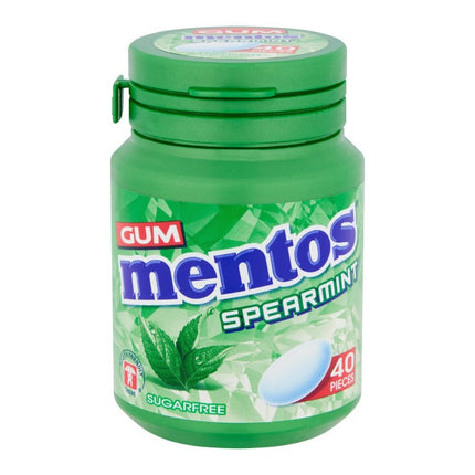 mentos spearmint gum tub 50g 50 pieces