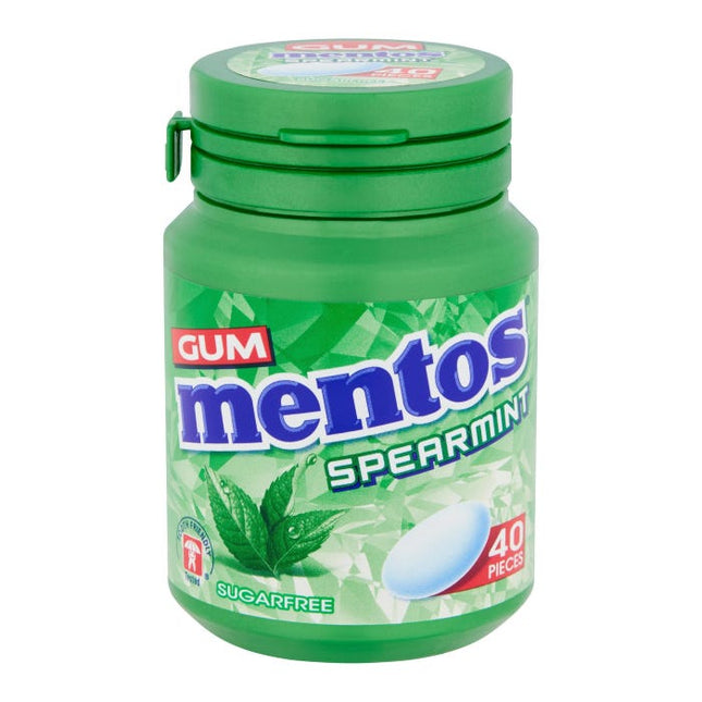 mentos spearmint gum tub 50g 50 pieces