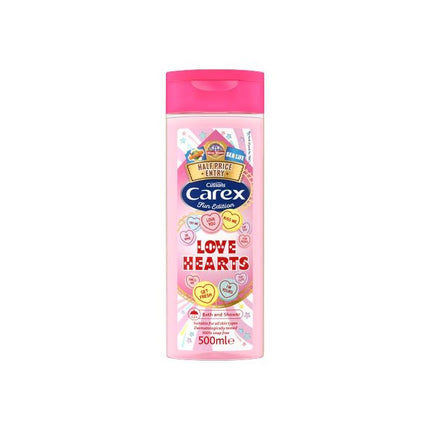carex shower love hearts 500ml