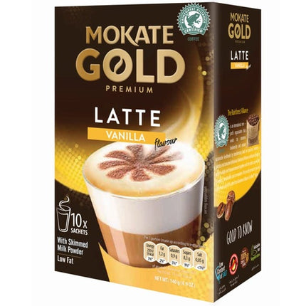 mokate vanilla latte sachets pack of 10