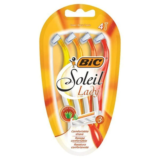 bic soleil lady 3 blade razors pack of 4
