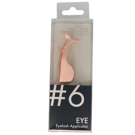 6 eyelash applicator rose gold