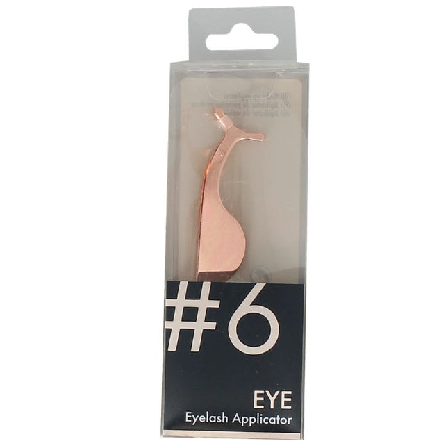 6 eyelash applicator rose gold