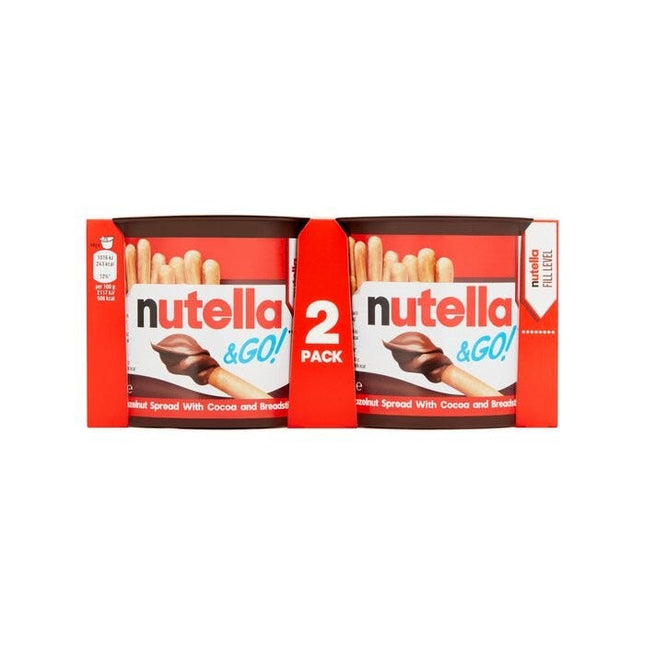 nutella go pack of 2