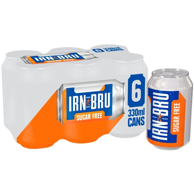 barrs irn bru cans sugar free pack of 6