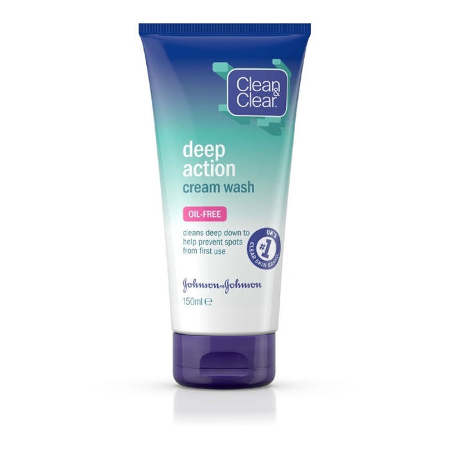 clean clear deep action cream wash 150ml