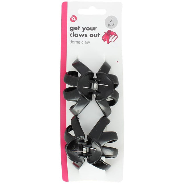 dome claw hair clips pack of 2