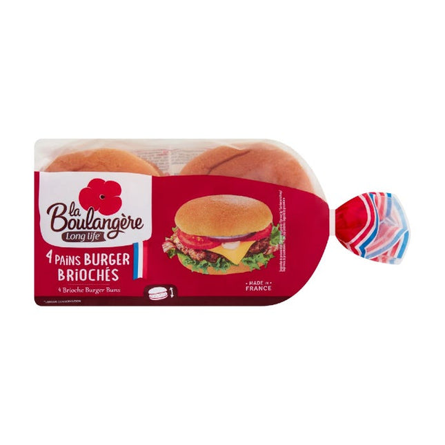 la boulangere brioche burger buns 200g pack of 4
