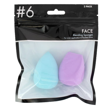 6 beauty makeup blending sponge pack of 2