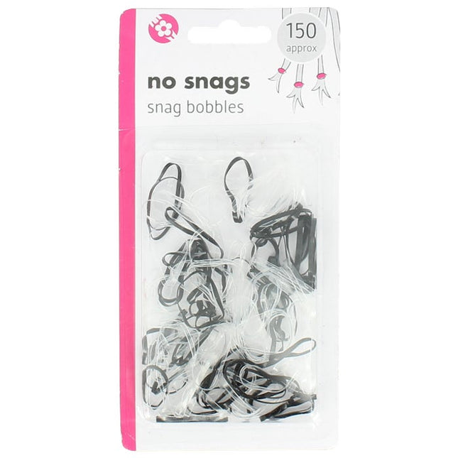 no snag bobbles black clear pack of 150