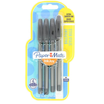 paper mate inkjoy 1 0mm black pen pack of 4