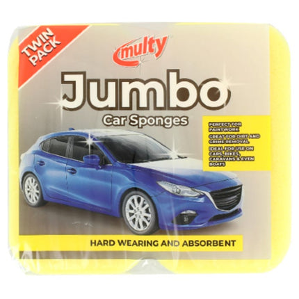 multyr jumbo car sponges pack of 2