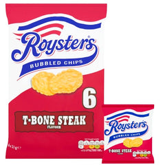 roysters r t bone steak bubbled chips pack of 6