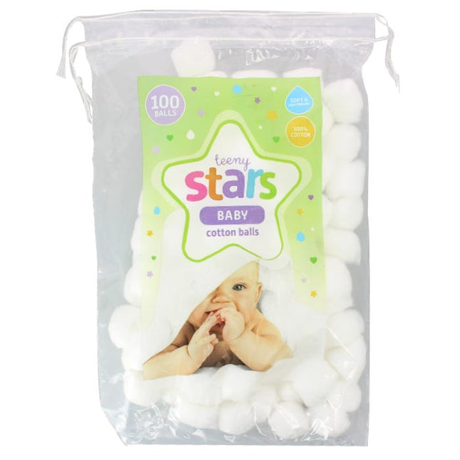 stars cotton wool balls pack of 100
