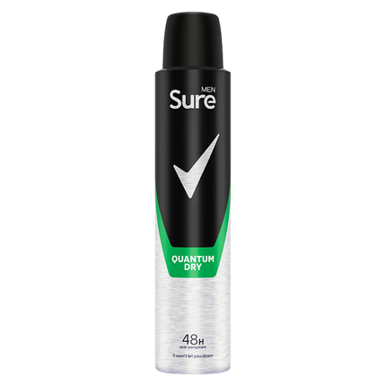 sure men anti perspirant aerosol quantum dry 200ml
