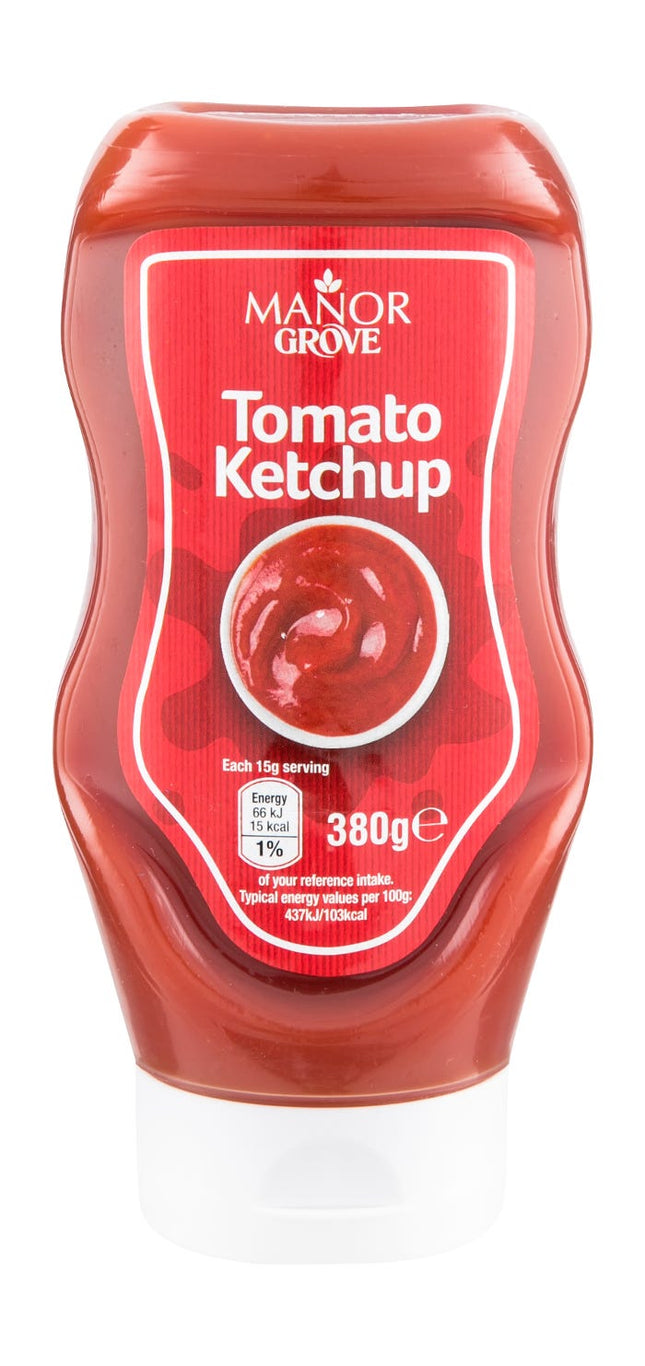 manor grove tomato ketchup 380g