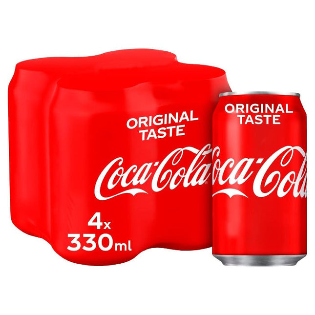 coca cola original taste can pack of 4