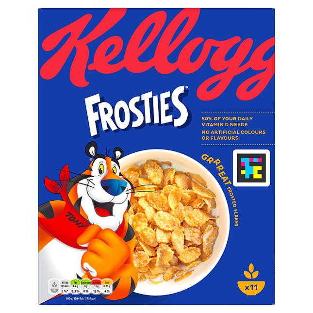 kelloggs frosties breakfast cereal 330g