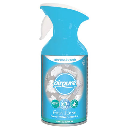 airpure fresh 250ml air freshener spray fresh linen