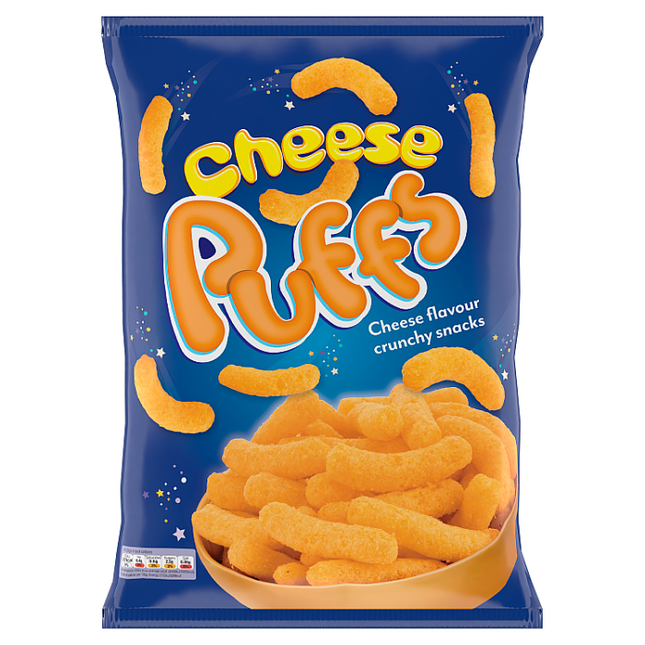 cheese puffs cheese flavour crunchy snacks 150g