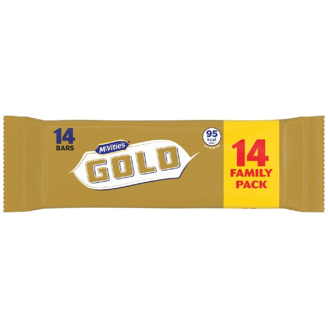 mcvitie s gold caramel biscuit bars multipack 18 3g pack of 14