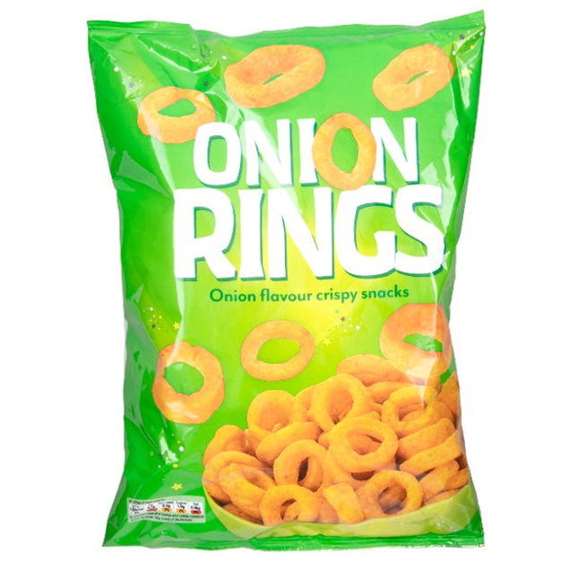 onion rings onion flavour crispy snacks 180g
