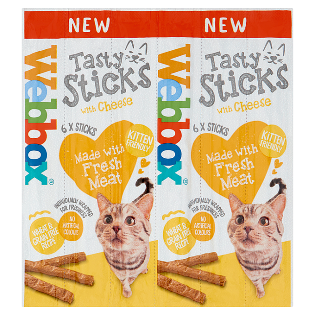 webbox cheese cat sticks 30g