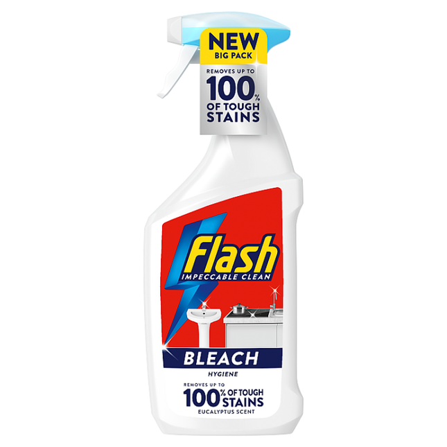 flash multi purpose bleach cleaning spray 800ml