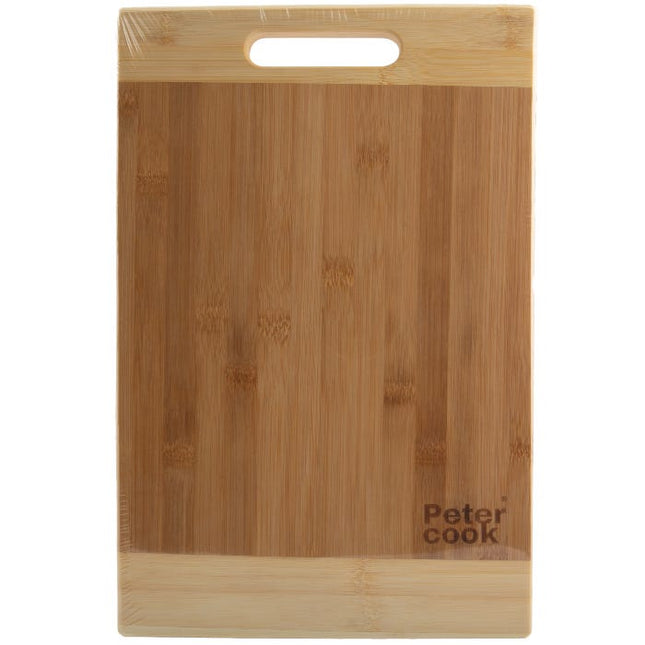 pepco peter cook bamboo chopping board 38cm x 25cm