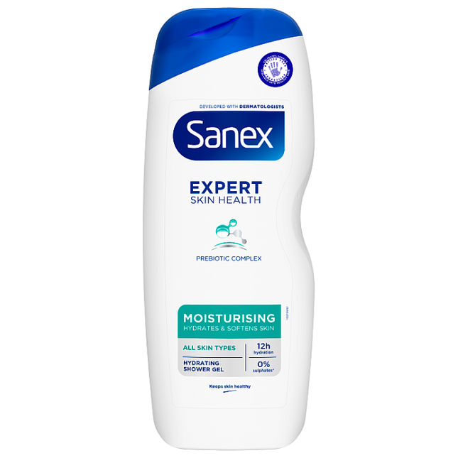 sanex expert skin health moisturising shower gel 570ml