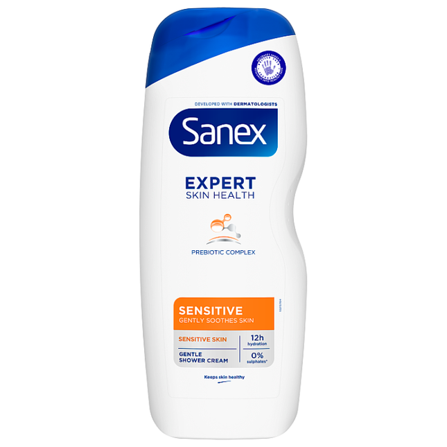 sanex expert skin health sensitive shower gel 570ml