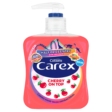 carex fun edition cherry on top antibacterial hand wash 250ml