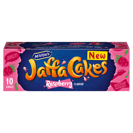 mcvitie s jaffa cakes original biscuits raspberry flavour 10 cakes 110g