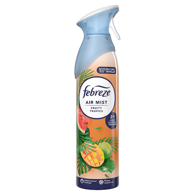 febreze air freshener spray fruity tropics 185ml