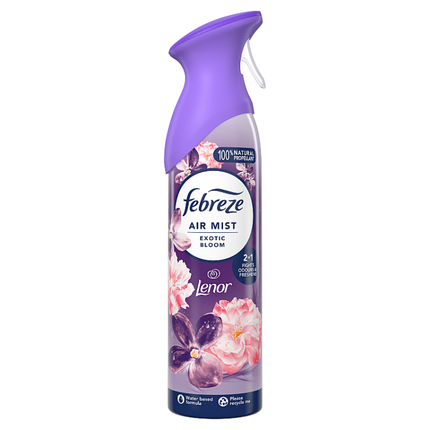 febreze air freshener aerosol spray exotic bloom 185ml