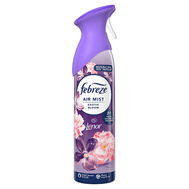 febreze air freshener aerosol spray exotic bloom 185ml