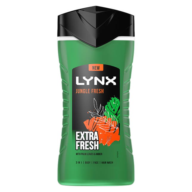 lynx 3 in 1 body wash jungle fresh 225 ml