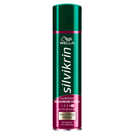 wella silvikrin hairspray max hold 500ml
