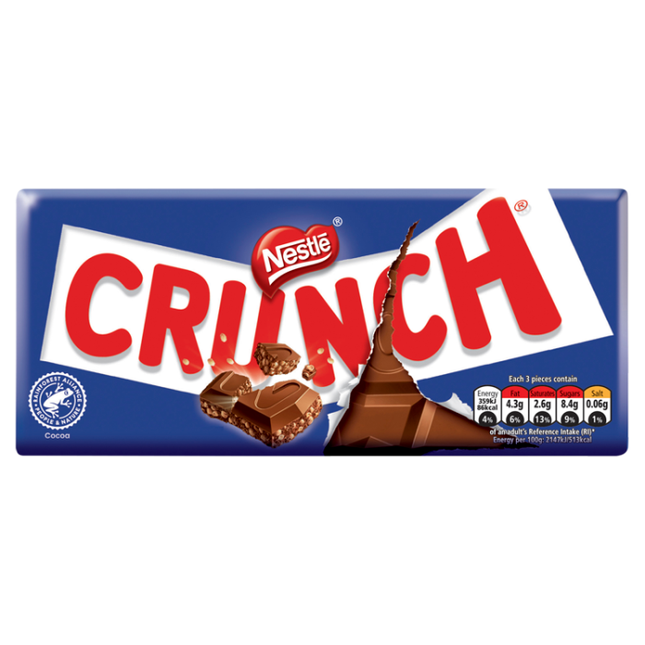 crunch milk chocolate sharing bar 100g