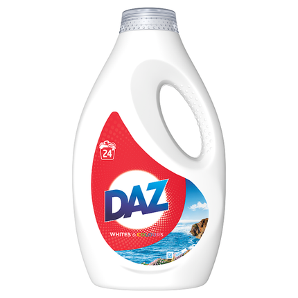 daz whites colours washing liquid 24wash 792ml